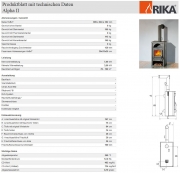 Rika Alpha II Specksteinmantel - Korpus metallic